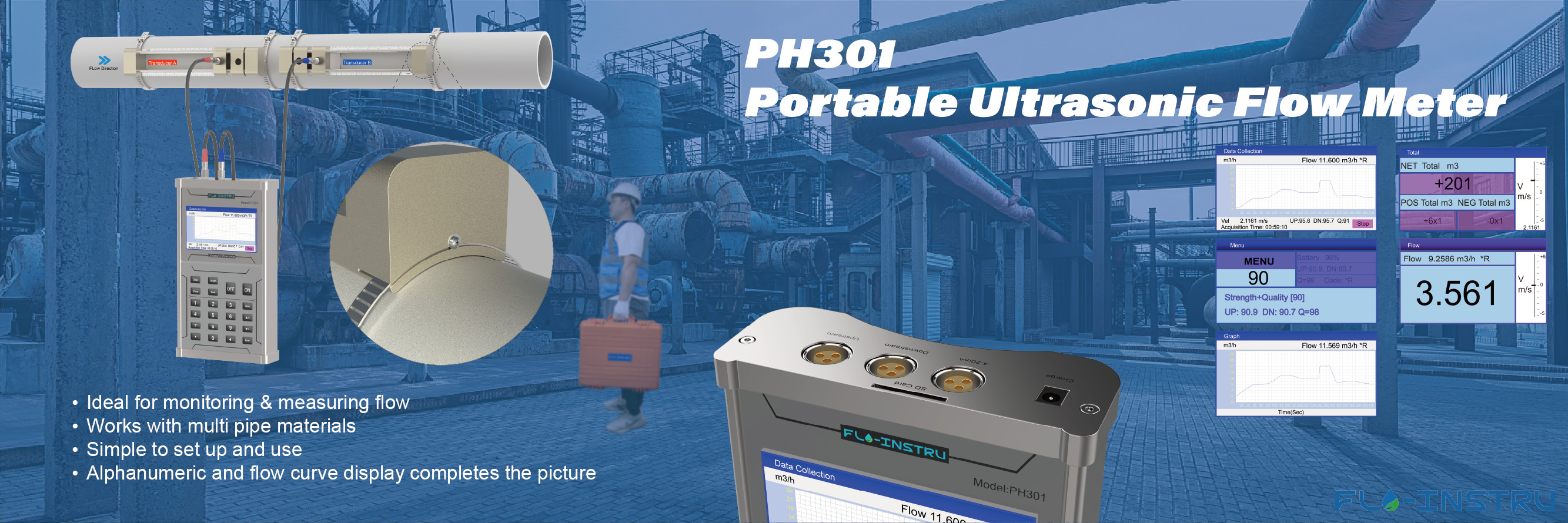 品質 超音波流量計クランプ 工場